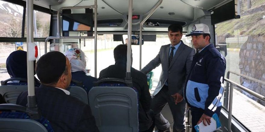 Bitlis'te Halk Otobüsleri Denetlendi