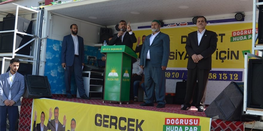 HÜDA PAR Büyük Coşkuyla Bitlis’te Miting Düzenledi