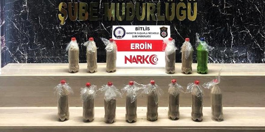 Bitlis'te Otomobilde 11 Kilo Eroin Ele Geçirildi