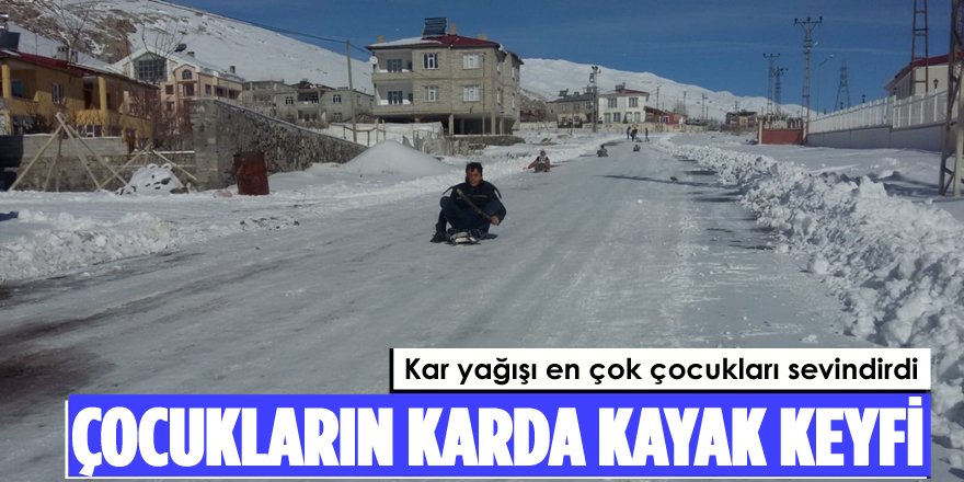 Çocuklar Kayak Yapmanın Keyfini Çıkardı