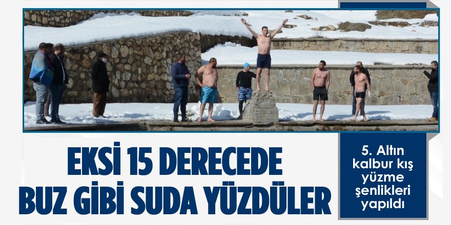 Eksi 15 Derecede Buz Gibi Suda Yüzdüler