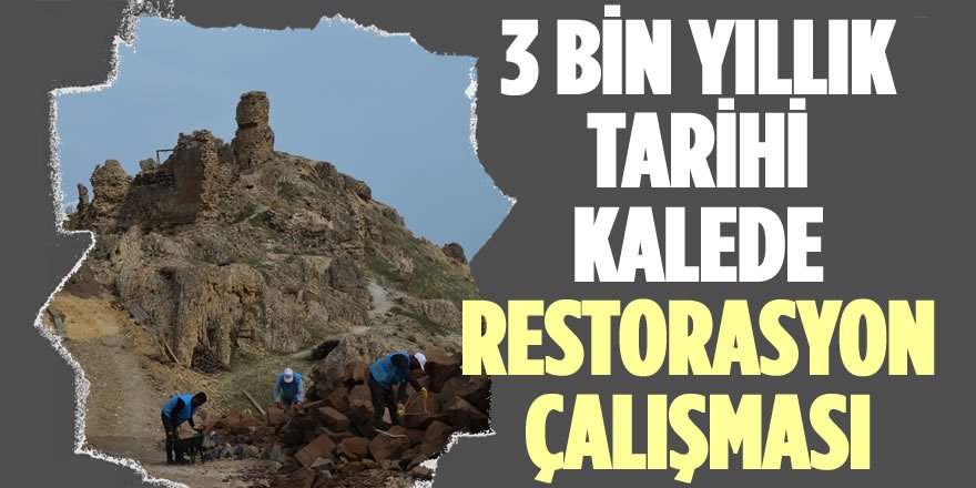 Adilcevaz Kalesinde Restorasyon Çalışması