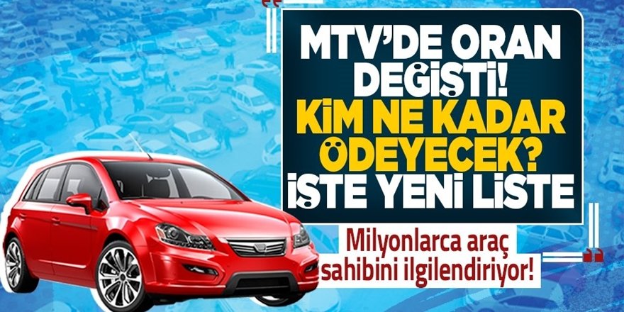 Yeni MTV Oranları Belli Oldu