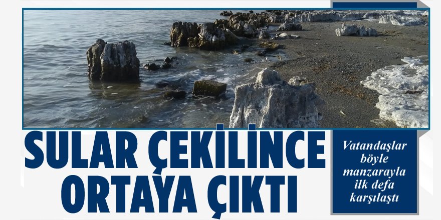 Van Gölü'nde Sular Çekilince Mikrobiyalitler Ortaya Çıktı