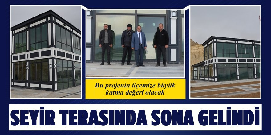 Van Gölü Manzaralı Seyir Terasında Son Aşamaya Gelindi