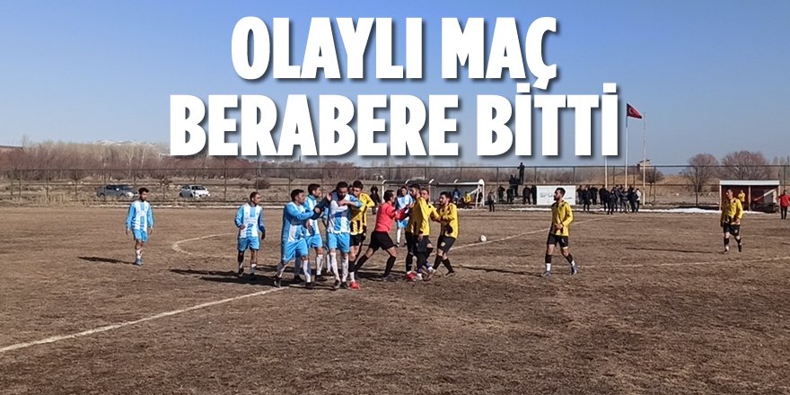 Adilcevaz’daki Amatör Lig Maçında Oyuncular Birbirine Girdi
