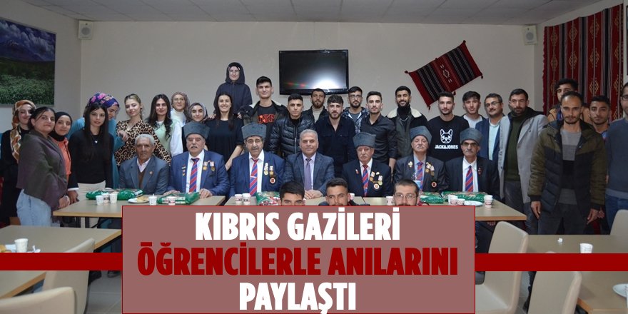 Kıbrıs Gazileri Üniversite Öğrencileriyle Anılarını Paylaştı