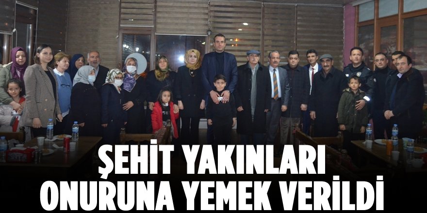Şehit Yakınları Onuruna Yemek Verildi