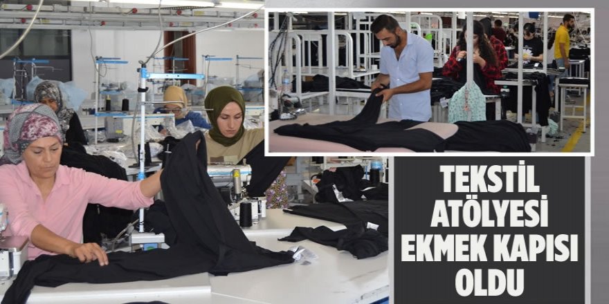 Tekstil Atölyesine Dönüştürülen Spor Sahası İşsizlere Ekmek Kapısı Oldu