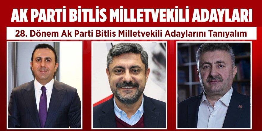 Ak Parti Bitlis Milletvekili Adayları